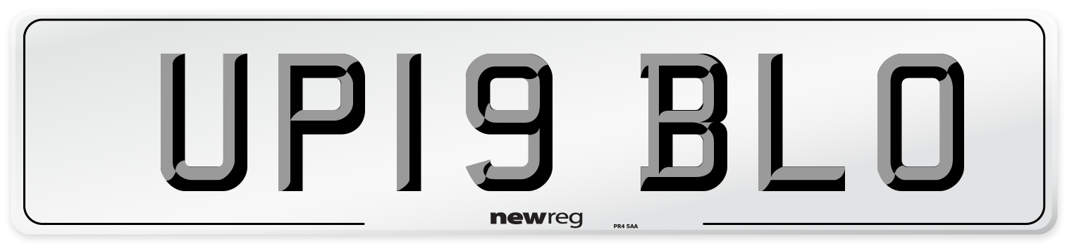 UP19 BLO Number Plate from New Reg